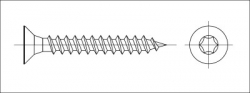 Vrut zápustný TORX 4,5x40 zinek žlutý