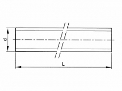 Závitová tyč DIN 975 M22x1000-4,8 pozink