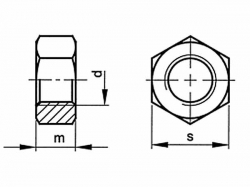 Matice DIN 934 M8x1,00 nerez A2