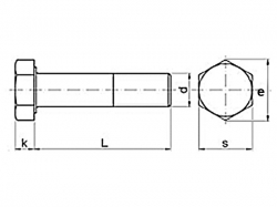 Šroub konstrukční DIN 6914 M16x45-10.9