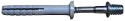 Hmoždinka natloukací, plochý lem, závit M6 NHM 6x40