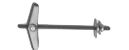 Hmoždinka ocelová dutinová sklopná s maticí HSD-M M4