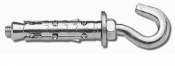Kotva plášťová pro střední zatížení s hákem KOS-C 10x45 M6