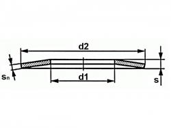 Talířová pružina DIN 2093 100,0x51,0x5,00