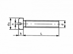 Šroub nízká válc.hl. - drážka DIN 85 M5x10 pozink