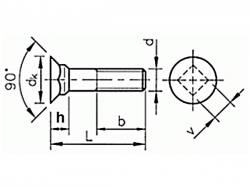 Šroub pluhový DIN 608 M10x60-8.8