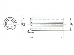 Kolík pružný DIN 1481-1,5x12